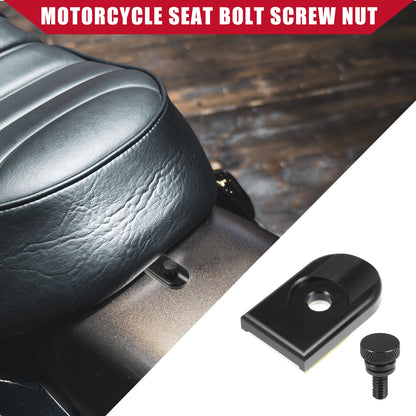 Set of 1 Motorcycle Seat Bolt Screw with Cover for Harley Davidson Touring