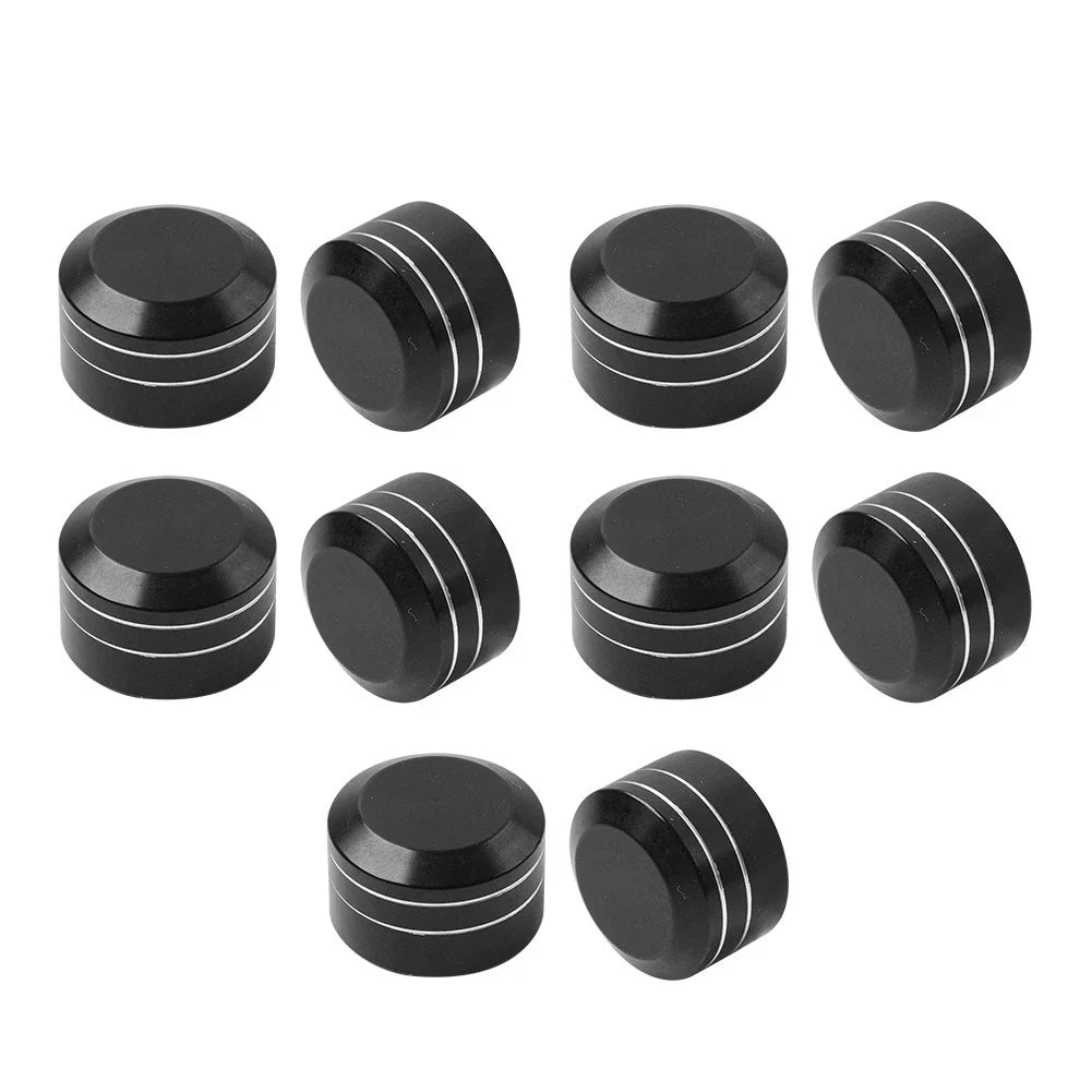 10 x CNC 11mm-14.6mm Engine Bolt Topper Caps for Harley Dyna Softail (2006-2023)