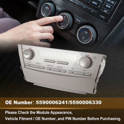 A/C Heater Climate Control Switch Module for Toyota Camry (2010–2011) 5590006241
