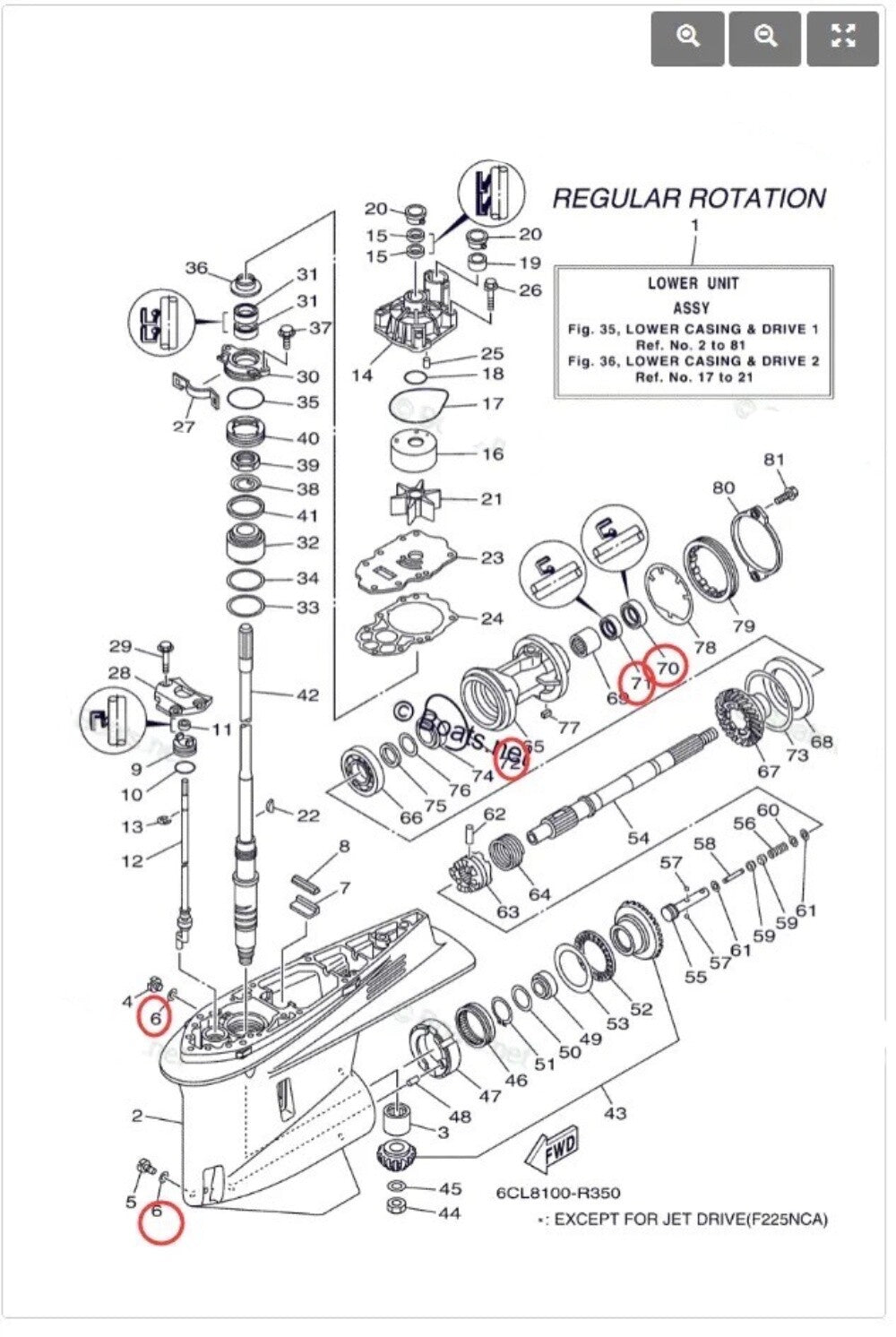 Lower Unit Oil Seal & O-ring for Yamaha Outboard