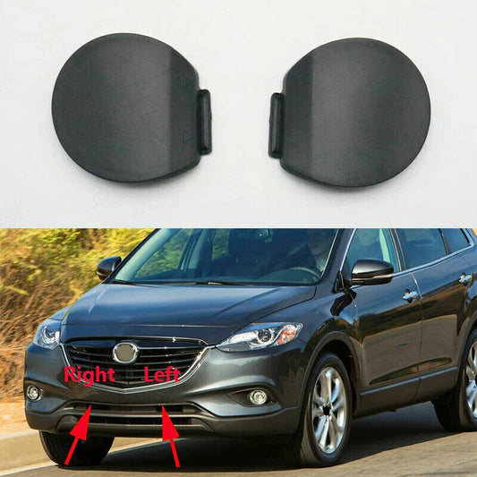 Pair / Front Bumper Grille Tow Hook Eye Cap Cover for Mazda CX-9 (2013–2015)