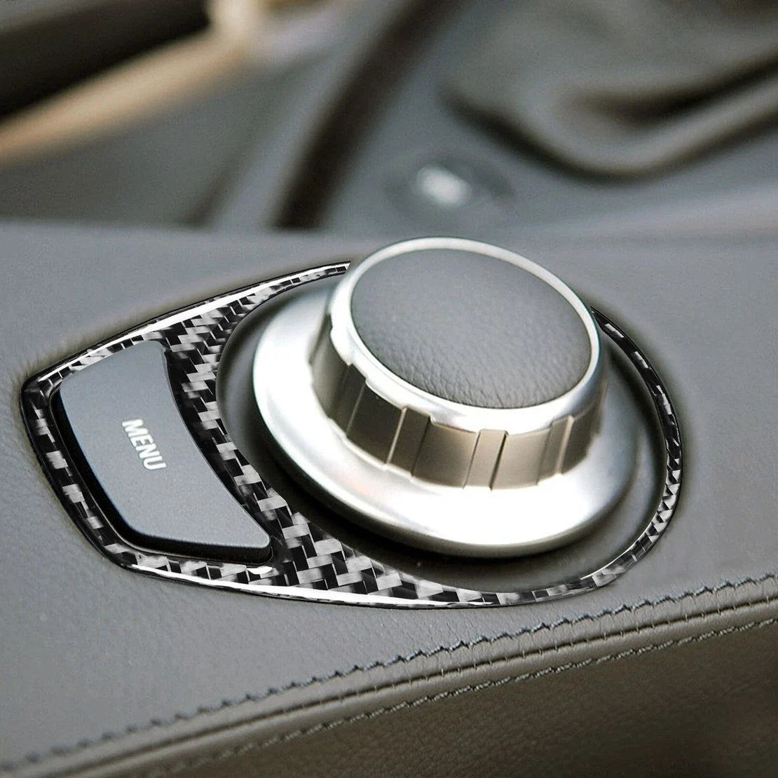 Car Radio Switch Button Bezel Frame for BMW 6 Series E63 E64 (2004-2010)