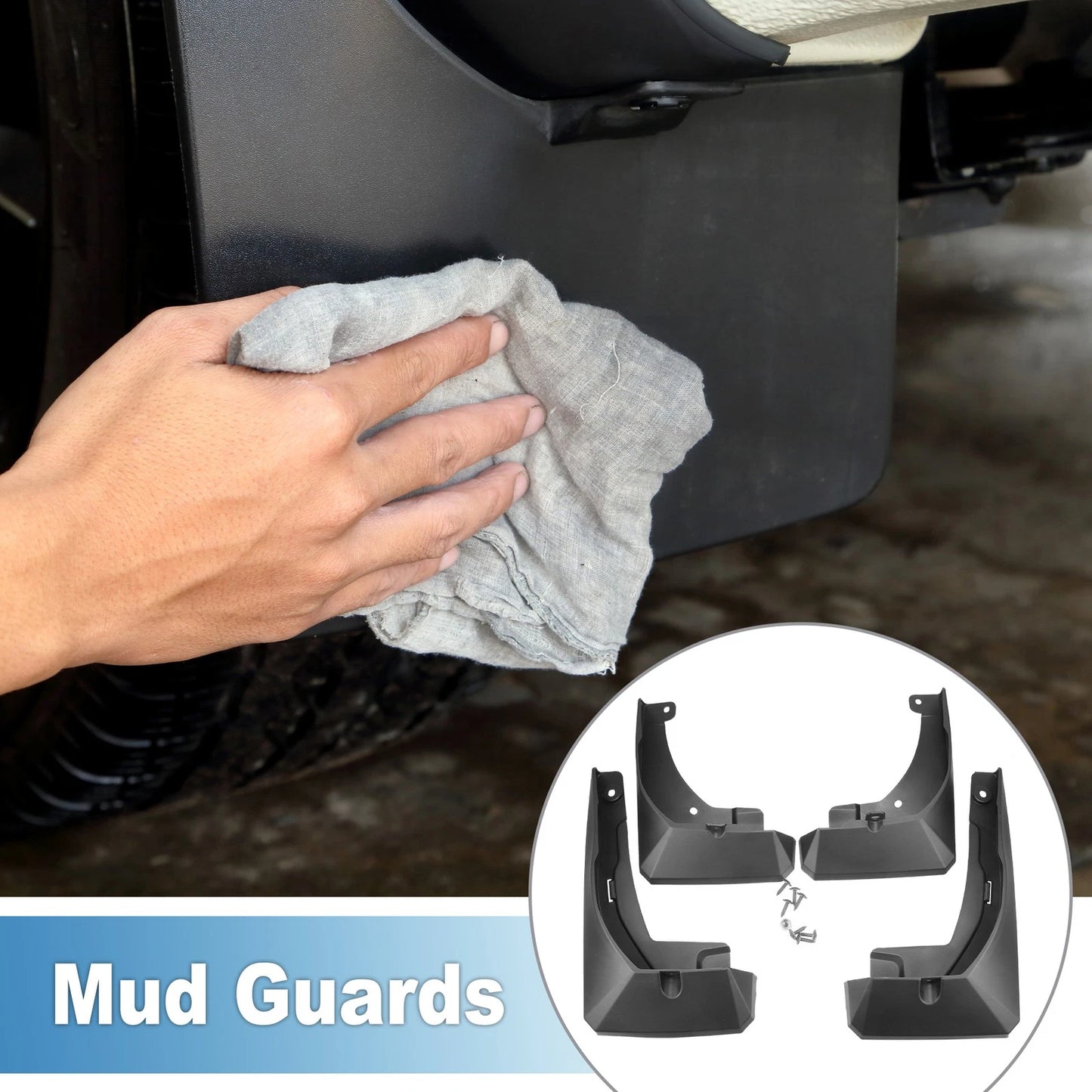 Mud Flap Splash Guard Set for Toyota Corolla Cross (2021–2023)