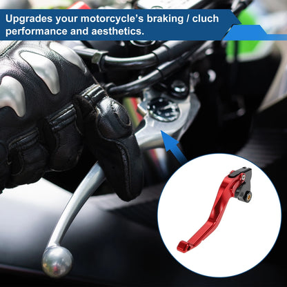 Short Brake Clutch Levers for Kawasaki Ninja ZX10R (2015–2024) - Solid Red 1 Pair