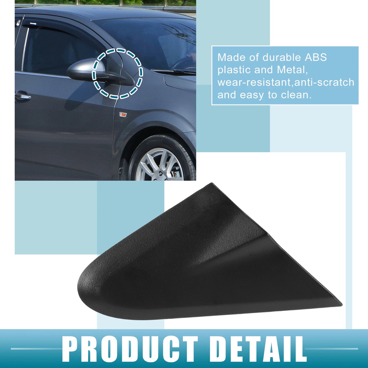 Right Mirror Triangle Fender Cover No. 95461590 for Chevrolet Sonic (2012–2020)