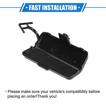 Rear Bumper Tow Hook Eye Hole Cap for Mercedes-Benz R320 (2007-2009) Black