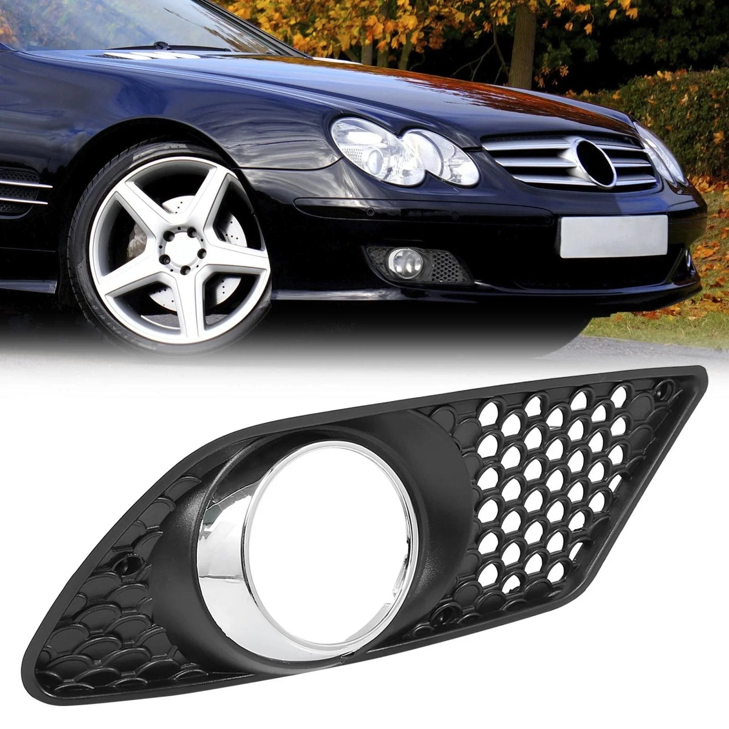 Front Right Fog Light Grille for Mercedes-Benz C350 (2008-2011)