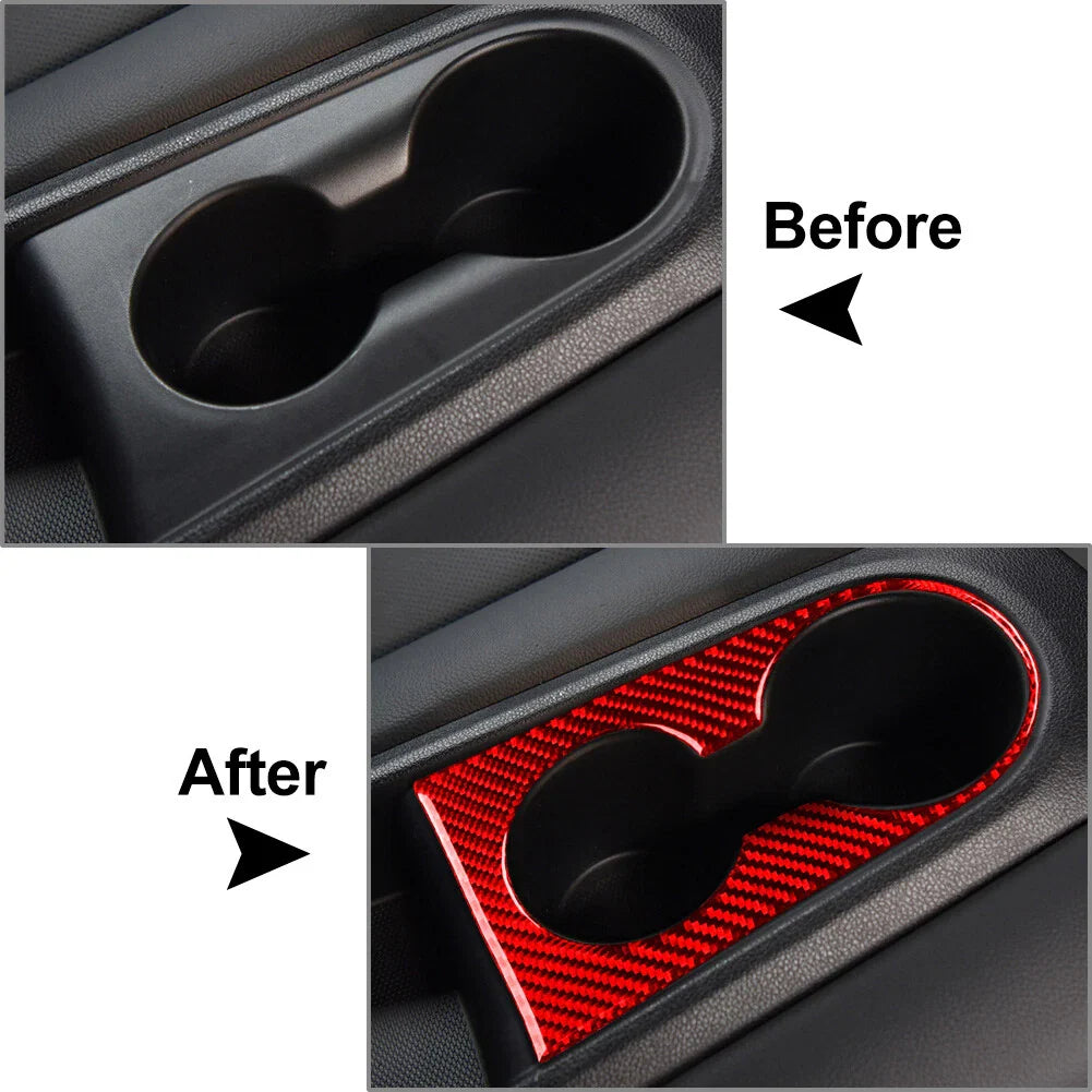 Rear Water Cup Holder Cover Trim for Hyundai Veloster JS (2019-2023) Red
