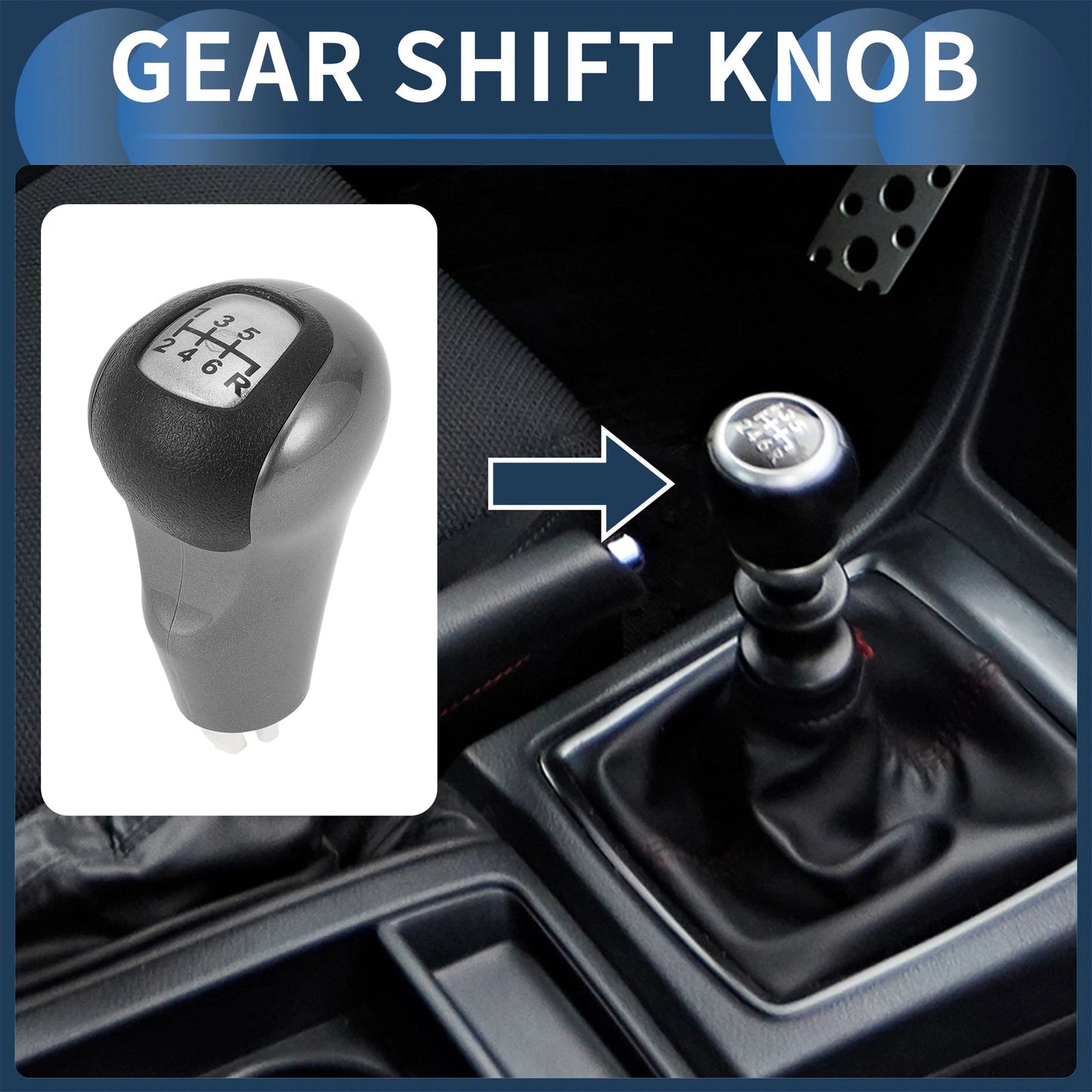 6 Speed Manual Gear Shift Knob No. 54102SNAA01 for Honda Civic (2006–2011)
