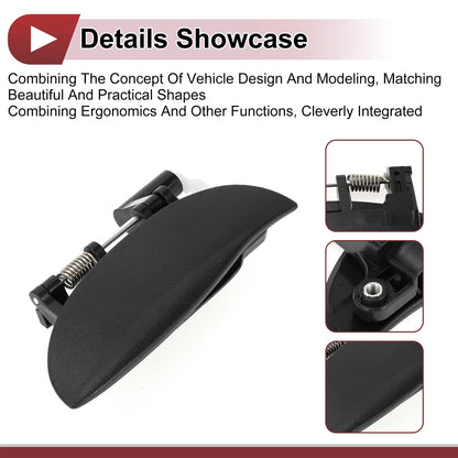 Car Exterior Door Handle for Hyundai Atos (1997–2002) No. 8265002000 Black ABS
