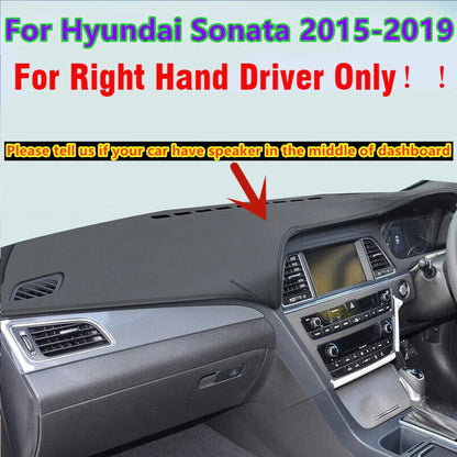 RHD Leather Dashboard Dash Cover Pad for Hyundai Sonata (2015–2019)