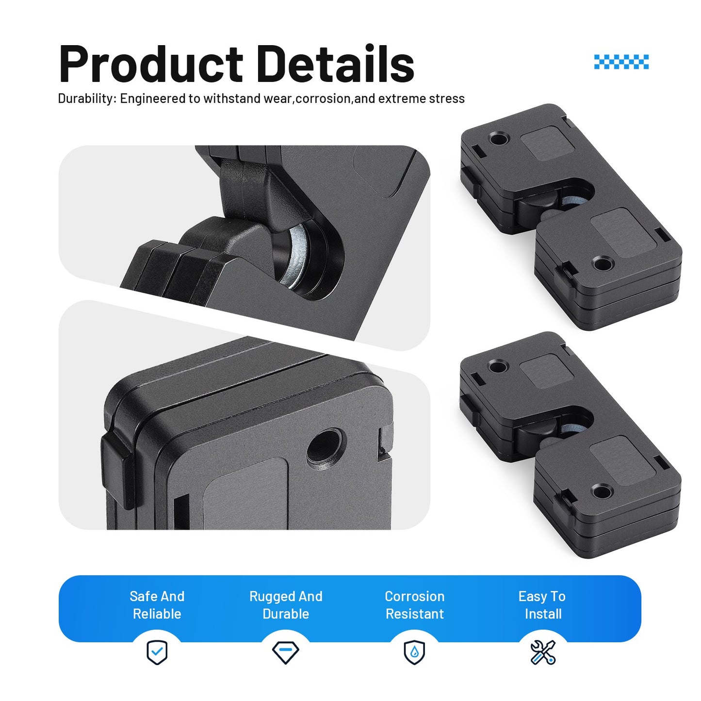 2X Tailgate Slam Latch for Polaris Pro XD (2022–2025)