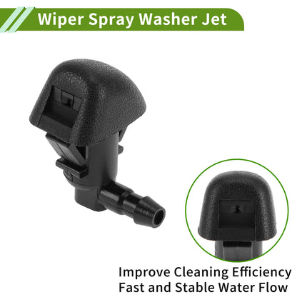 Windshield Washer Nozzle Set with Hose Connector for Honda (2011–2017)