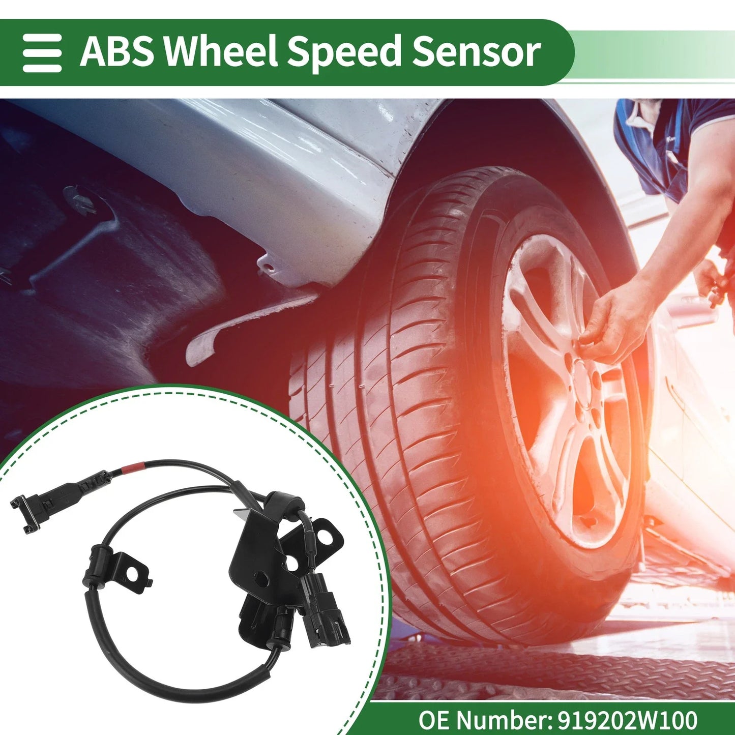 ABS Wheel Speed Sensor for Hyundai Santa Fe 2WD (2013-2018) - 1 x Right Rear