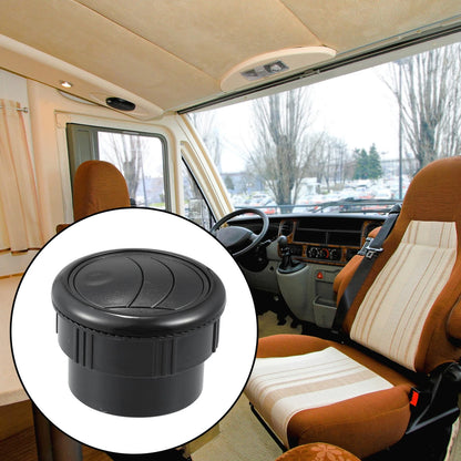69mm Black AC Air Conditioning Vent Outlet for RV Bus Boat Yacht Caravan