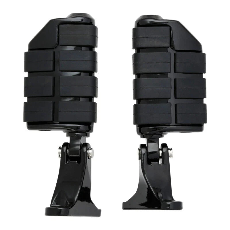 Black Rear Passenger Footpegs for Harley Touring (1993-2025)