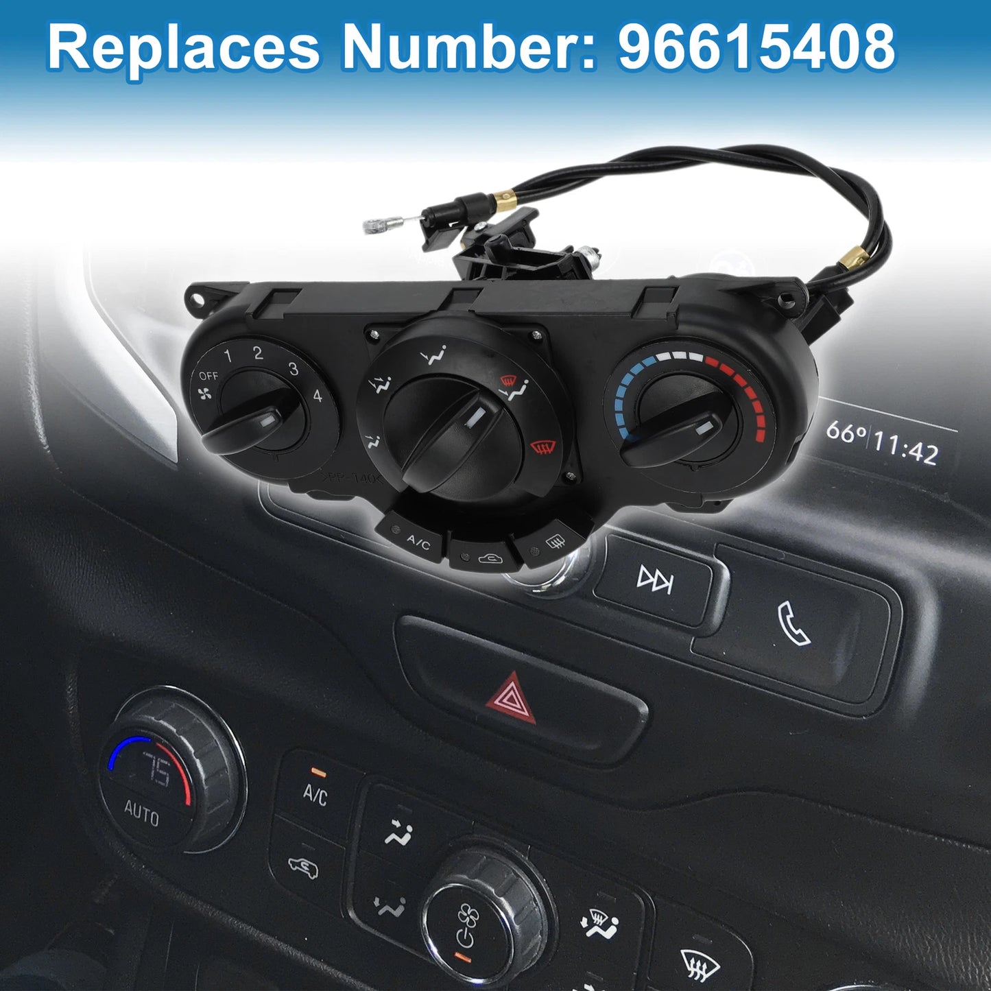 HVAC A/C Heater Climate Control Panel No. 96615408 for Chevrolet Optra (2004–2010)