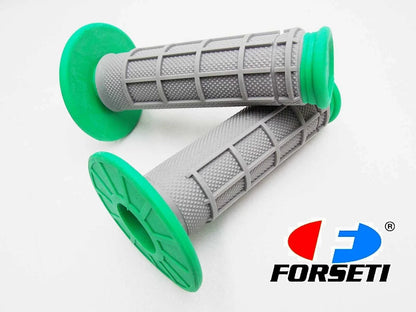 Hand Grip Set for Suzuki RM370 Green Grey  -  Handlebar Grips