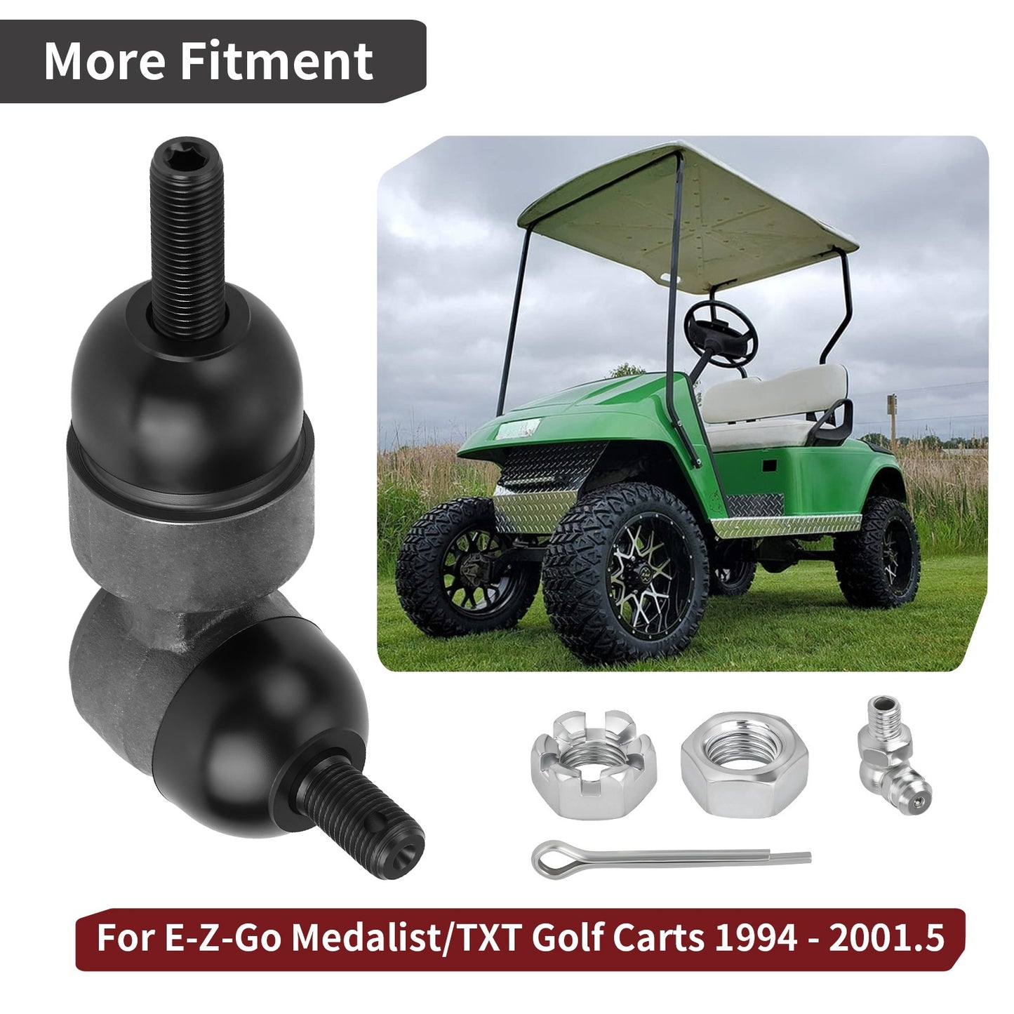 Steering Rack Ball Joint for E-Z-Go Medalist TXT Golf Carts (1994–2023)