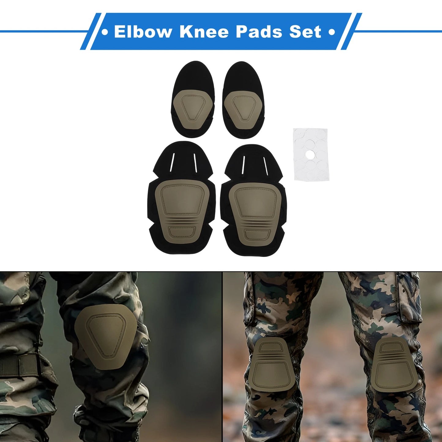 Elbow Knee Pads Set for Protective Gear (45-180° Bend)