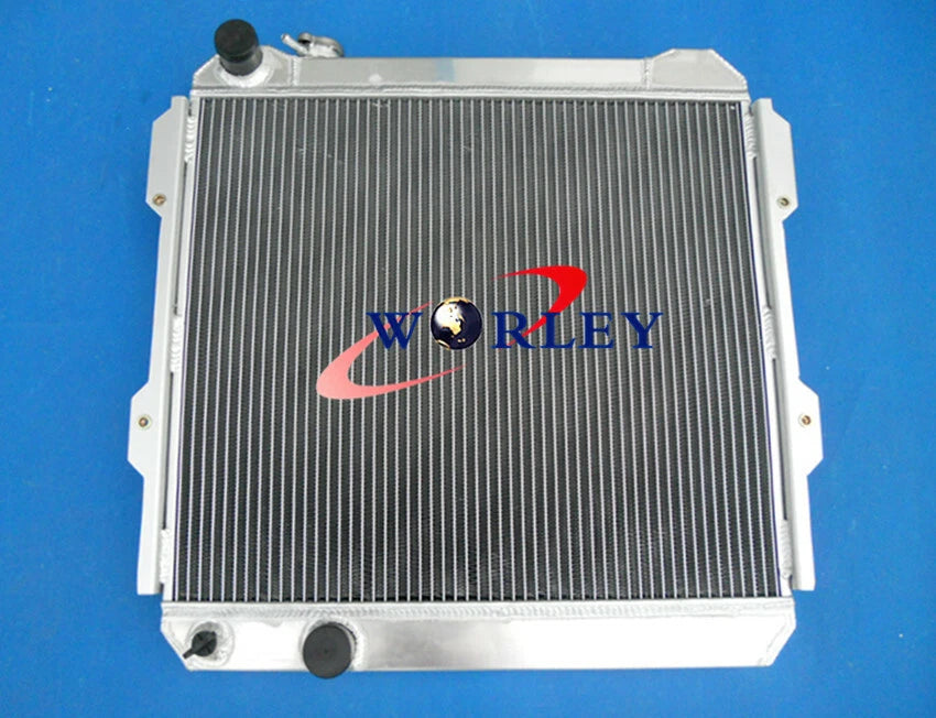 Aluminum Radiator with Red Hose for Toyota Hilux (1984–1991)