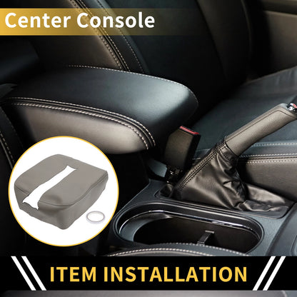 Armrest Protector for Chevrolet Silverado (Microfiber Leather, Grey)