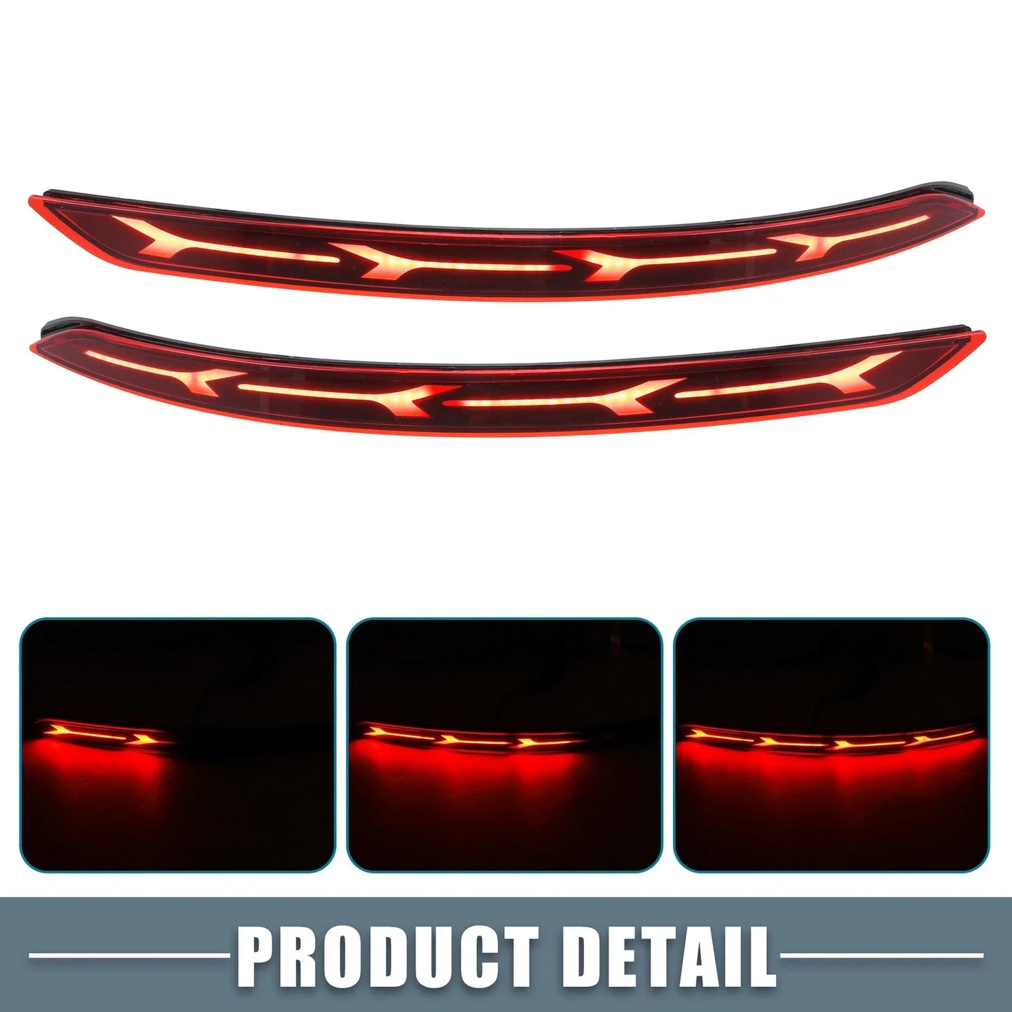 Rear Bumper Reflector LED Brake Tail Light for Hyundai Elantra (2017-2020)