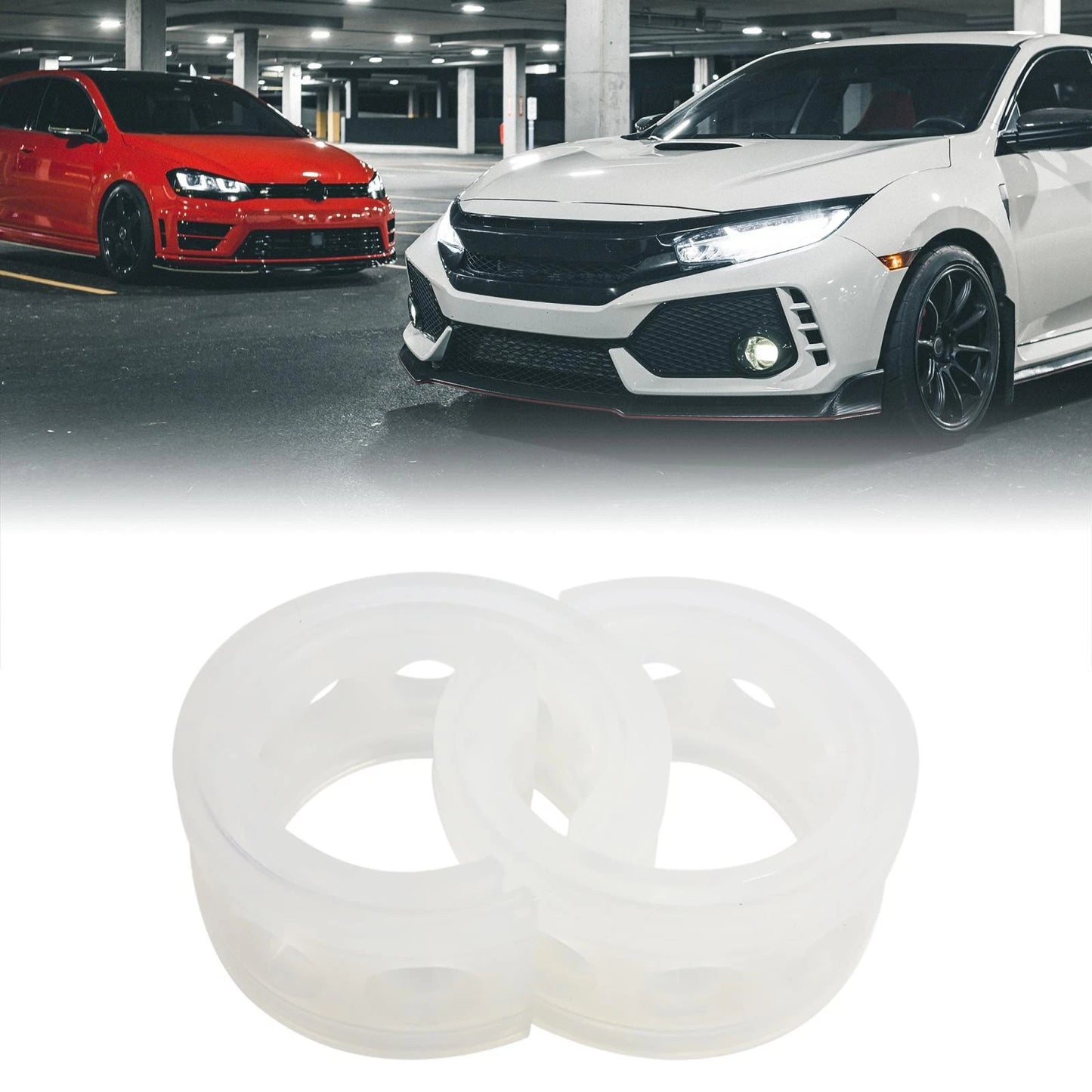2X Rubber Shock Absorber Spring Bumper for Type-A Car