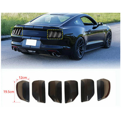 6 x Tail Light Lamp Guard Cover Trim Bezels for Ford Mustang (2015-2017)