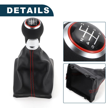 6 Speed Gear Shift Knob with Boot Cover No. 8K0863278H for Audi A5 (2007–2017)