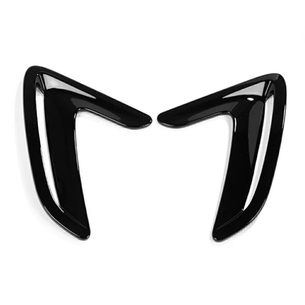 Black Side Body Marker Fender Air Wing Vent Trim for BMW 3 Series GT (2013-2017)