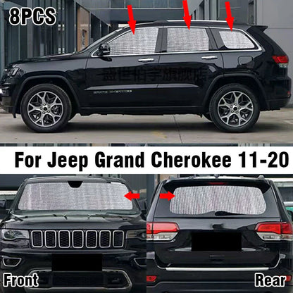 Front Side Rear Window Sunshade for Jeep Grand Cherokee (2011–2020)