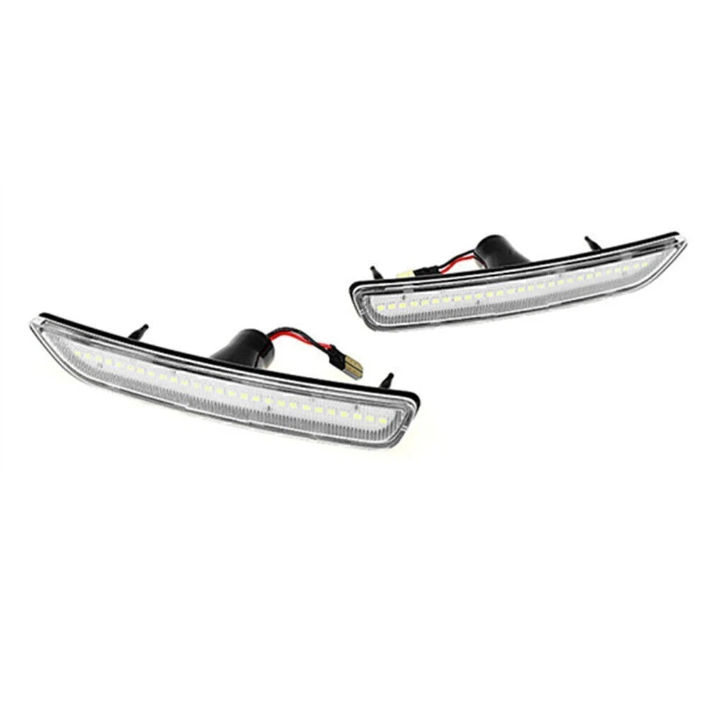 2X LED Front Bumper Side Indicator Light Lamps LH+RH for Ford Mustang (2010–2014)
