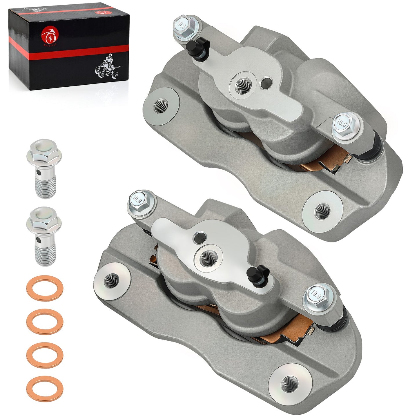 Front Brake Calipers with Pads for Yamaha Wolverine RMAX2 RMAX4 1000 (2021–2024)