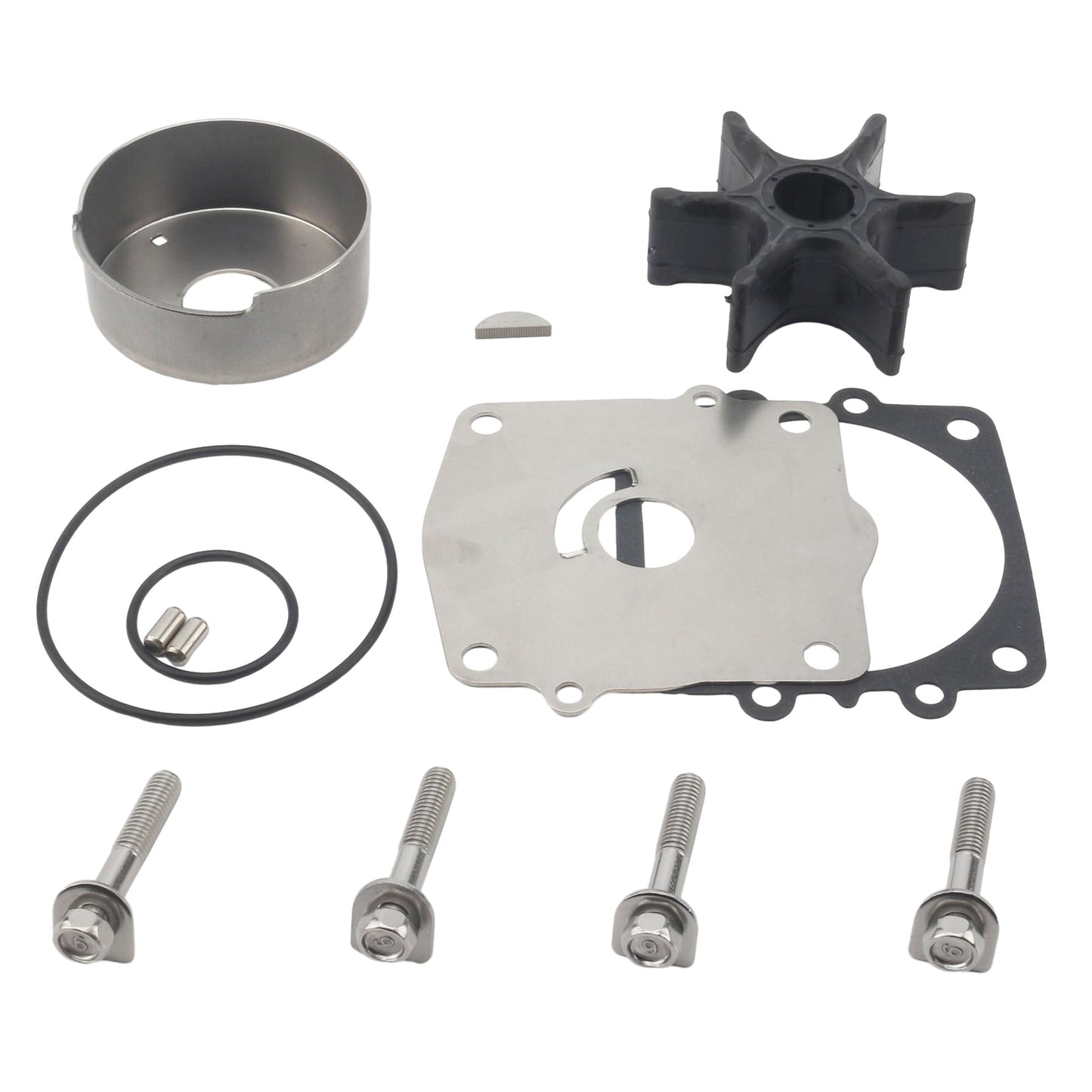 Water Pump Impeller Repair Kit for Yamaha Outboard 115-130 HP (2-Stroke)