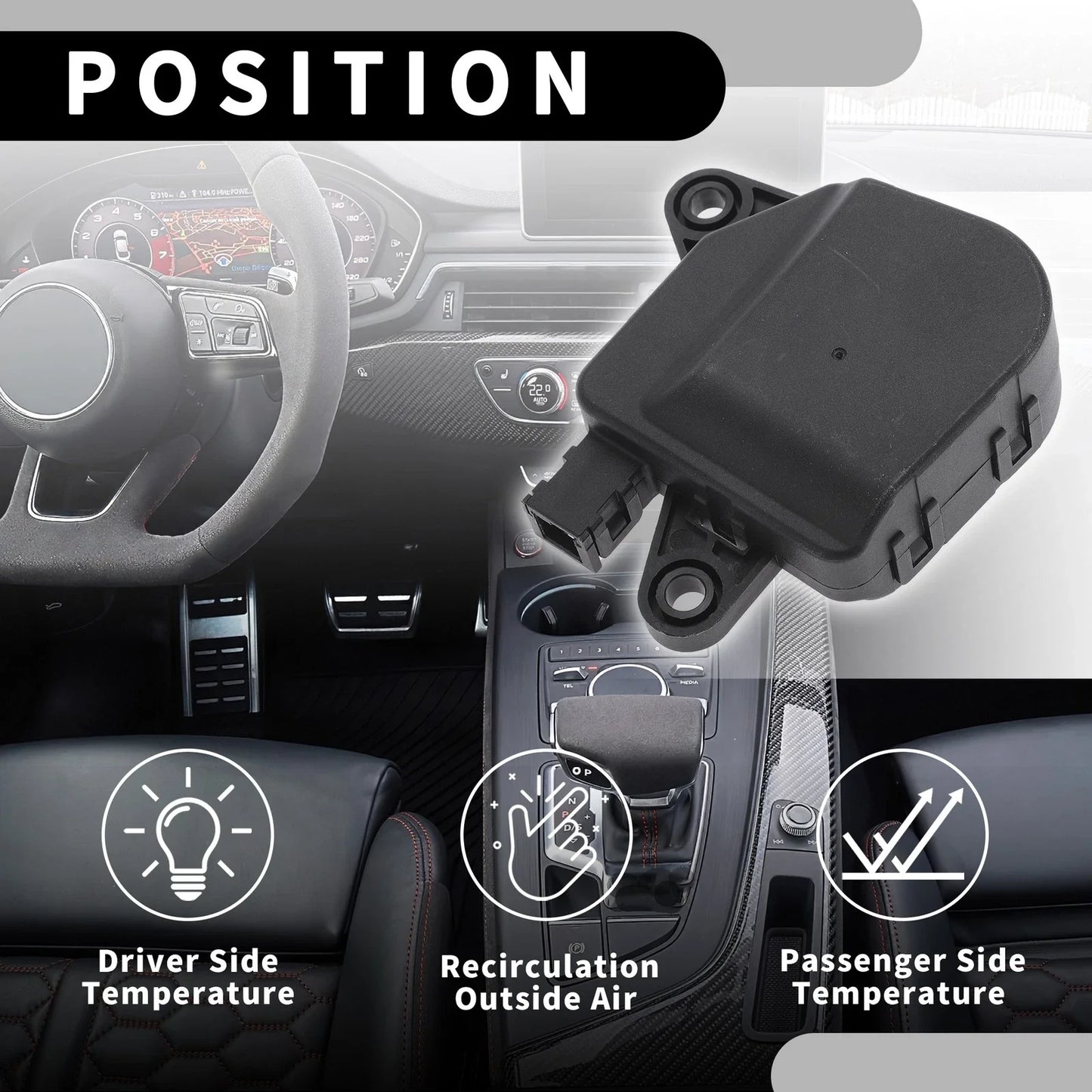 HVAC Heater Blend Door Actuator for Chevrolet Uplander (2005-2009)