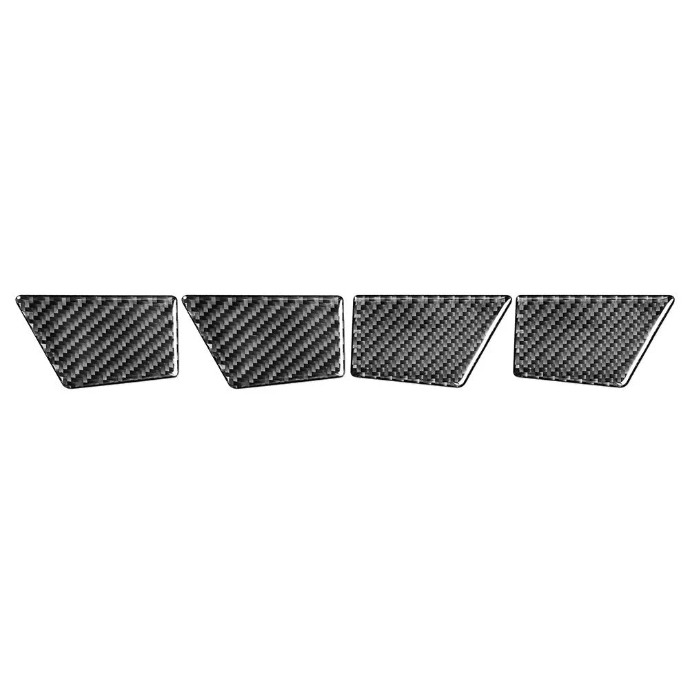 Set of 4 Door Handle Bowl Panel Cover Trim for Ford Mondeo (2013–2019) Carbon Fiber Black