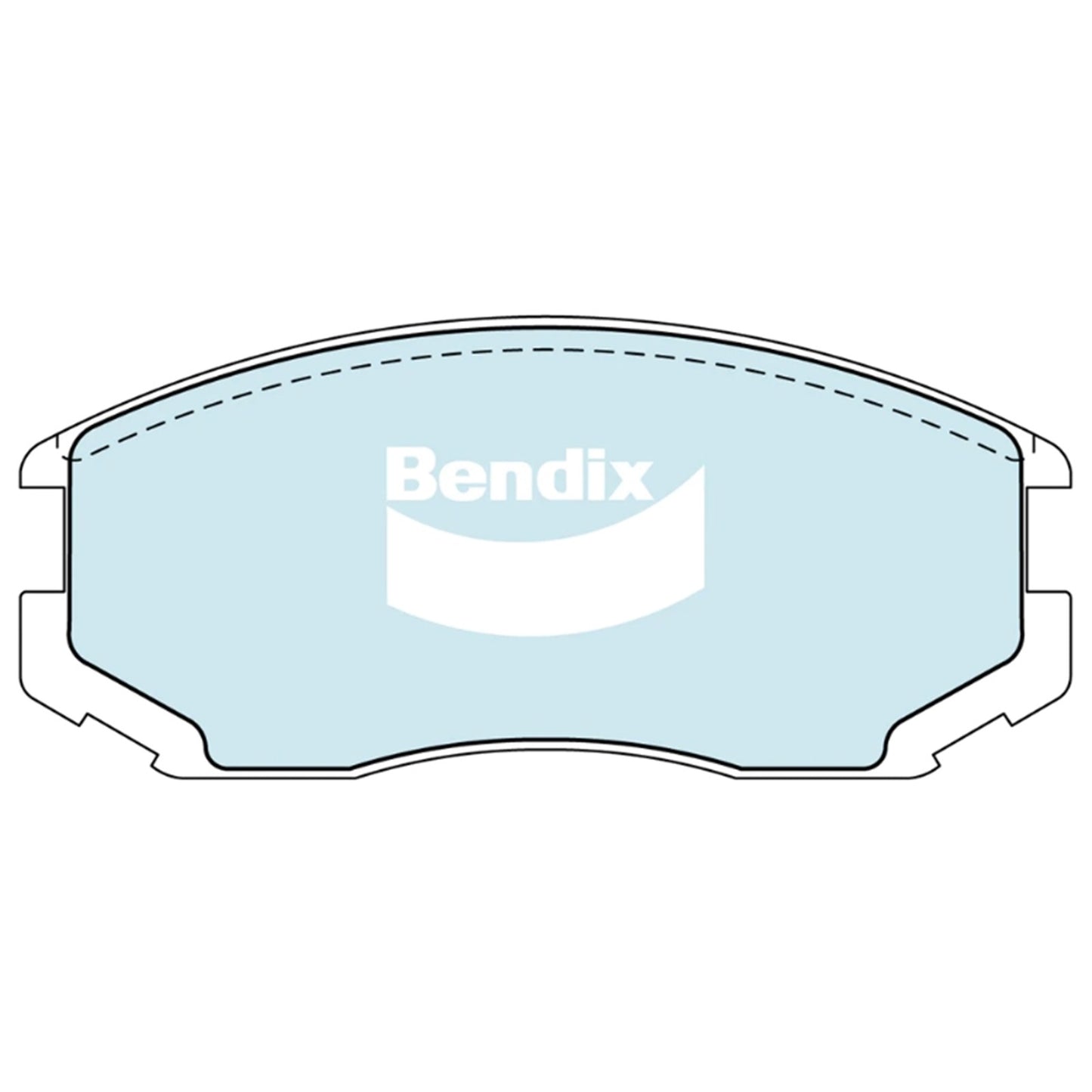 Set of 4 Bendix Front Disc Brake Pads for Mitsubishi Mirage CE (1996–2003)