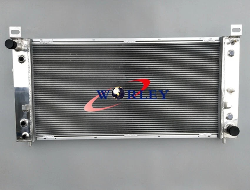 Aluminum Radiator with Fan for Chevrolet Silverado 1500 2500 3500