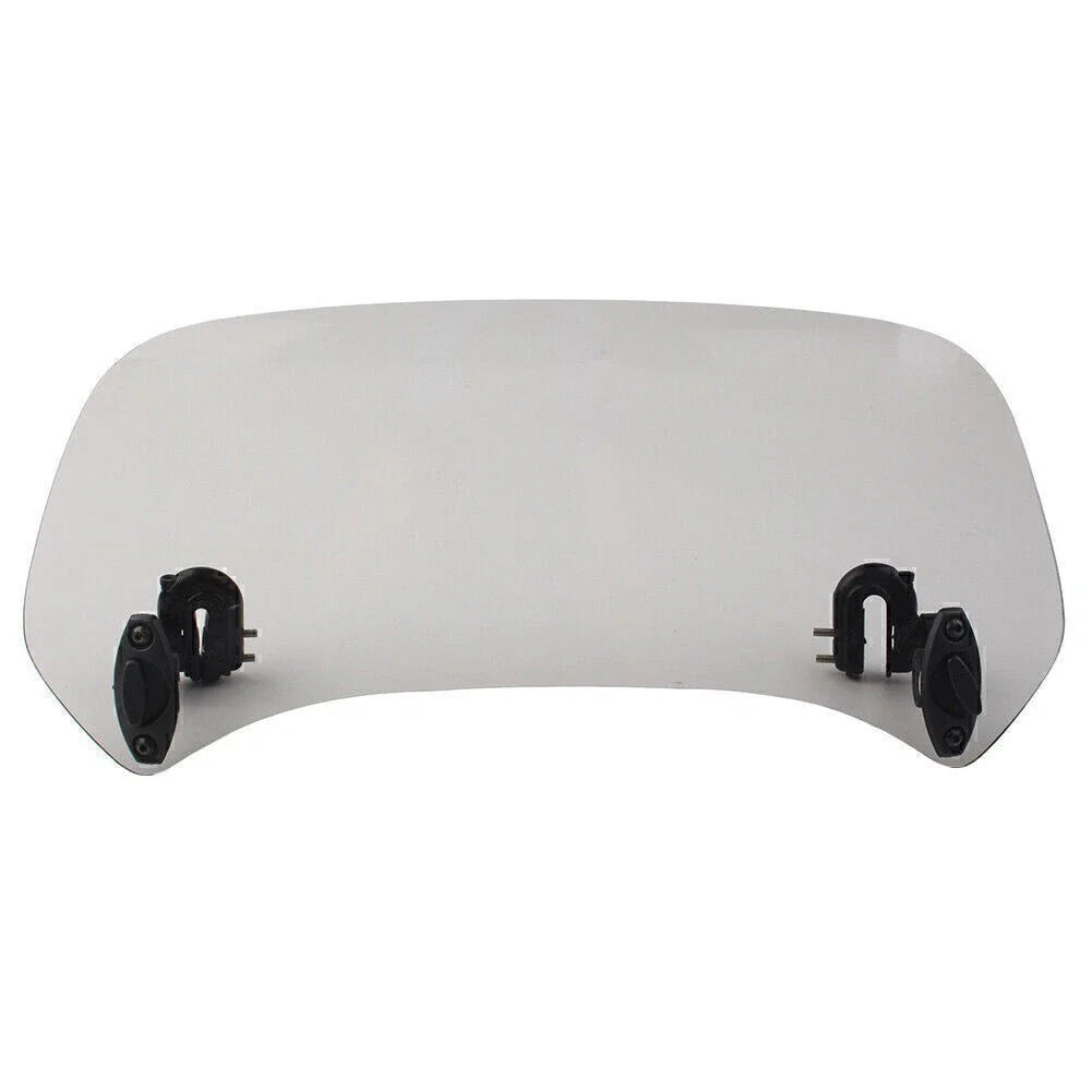 Clip-On Windshield Extension Spoiler Deflector for Motorcycle - Smoke