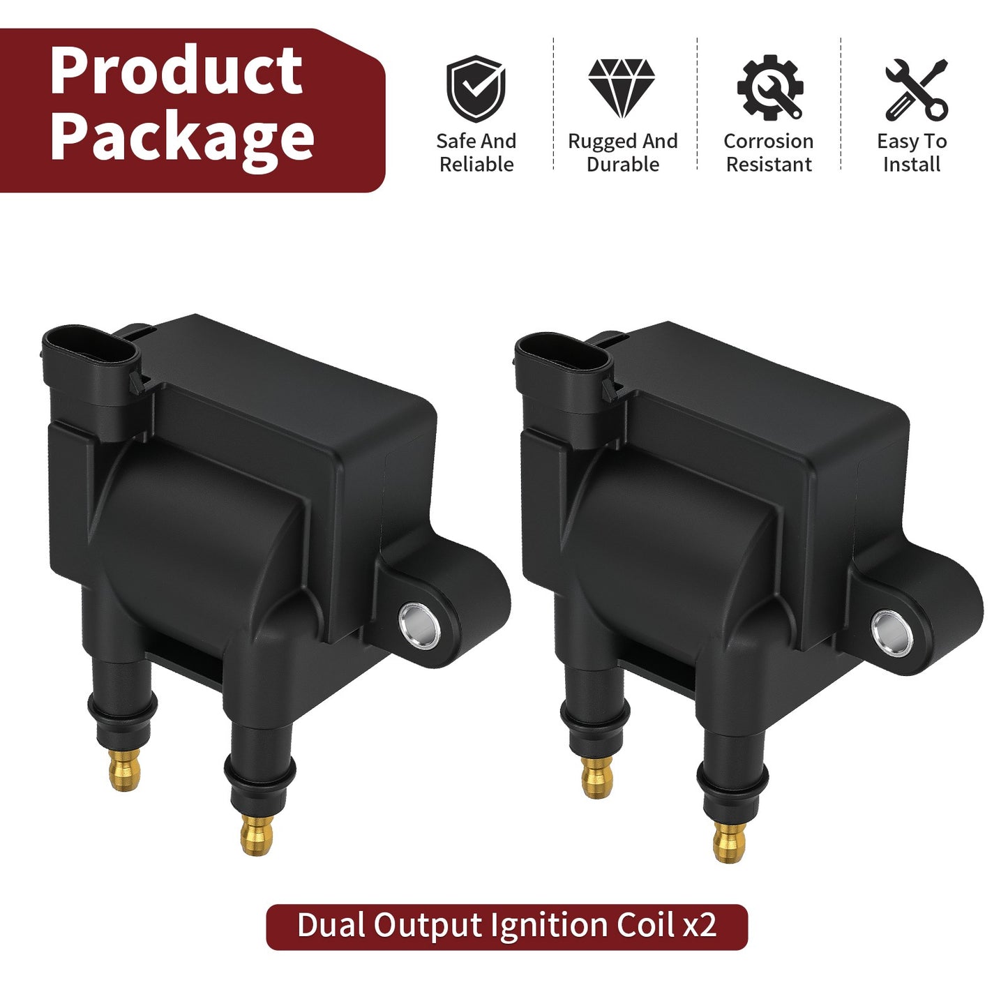 2 Ignition Coils for Mercury Outboard 225HP 250HP 300HP 360HP