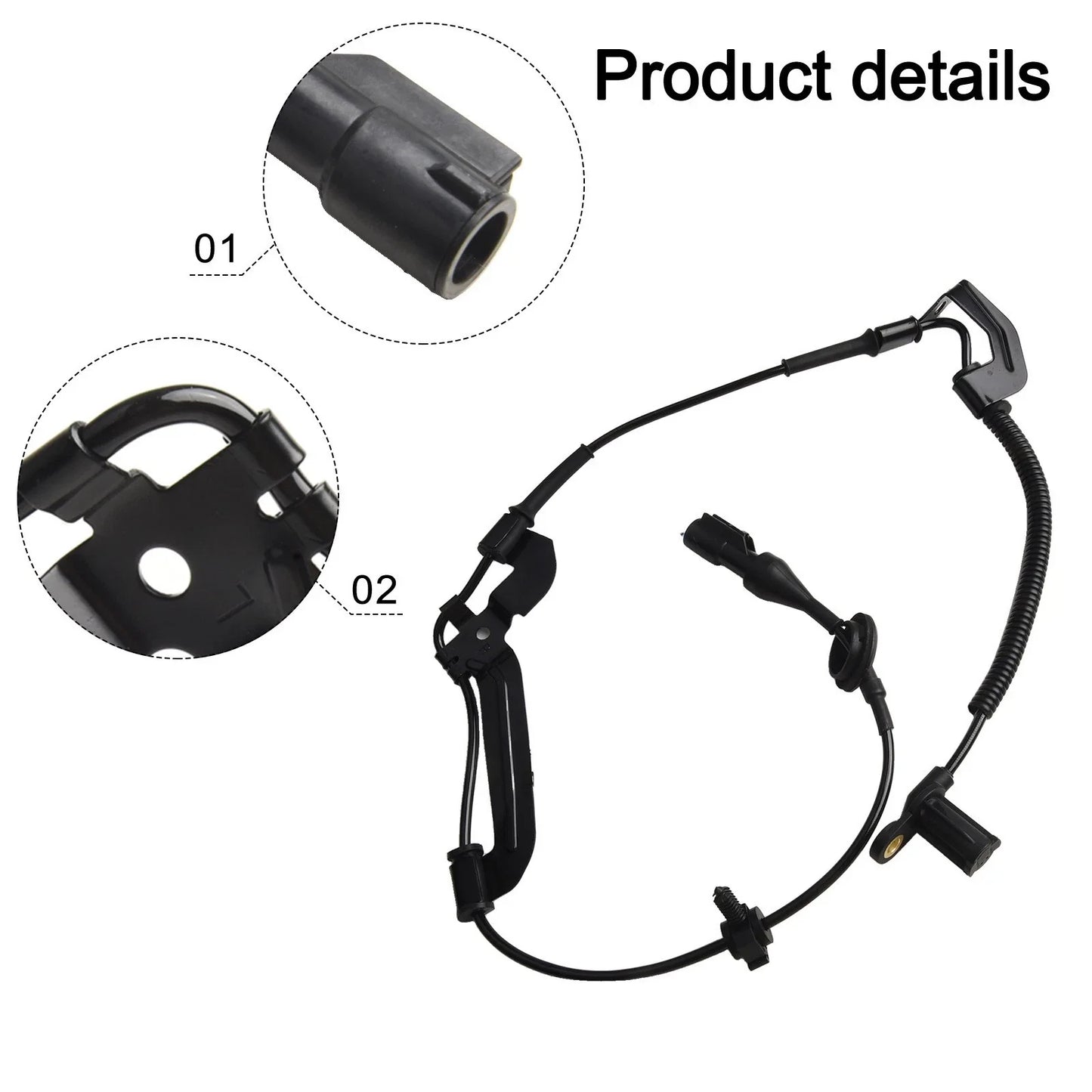 ABS Wheel Speed Sensors Front Left and Right 2Pcs for Ford Escape (2001–2008)