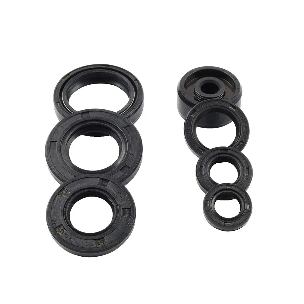7 x Engine Oil Seal Kit for Yamaha DT200R, DT200WR (1988-1996)