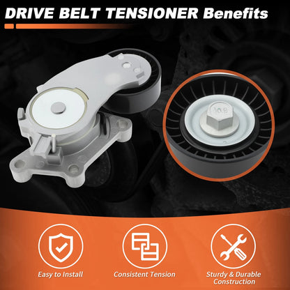 Belt Tensioner Pulley for Peugeot 1007 206 207 208, Ford 1.4 1.5 1.6 TDCI