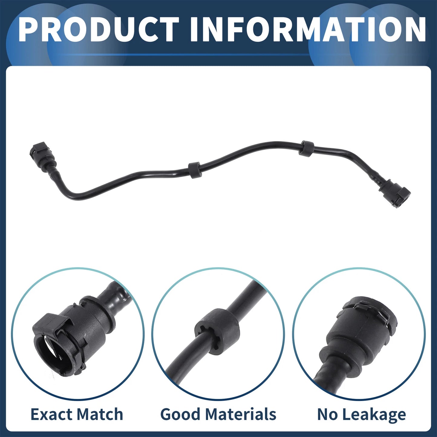 Radiator Hose for BMW M550i xDrive 4.4L (2018–2019) No. 17128602668 Plastic Black