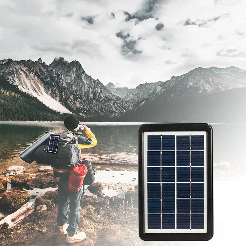 Portable Mini Solar Power Lighting System with Music Speaker
