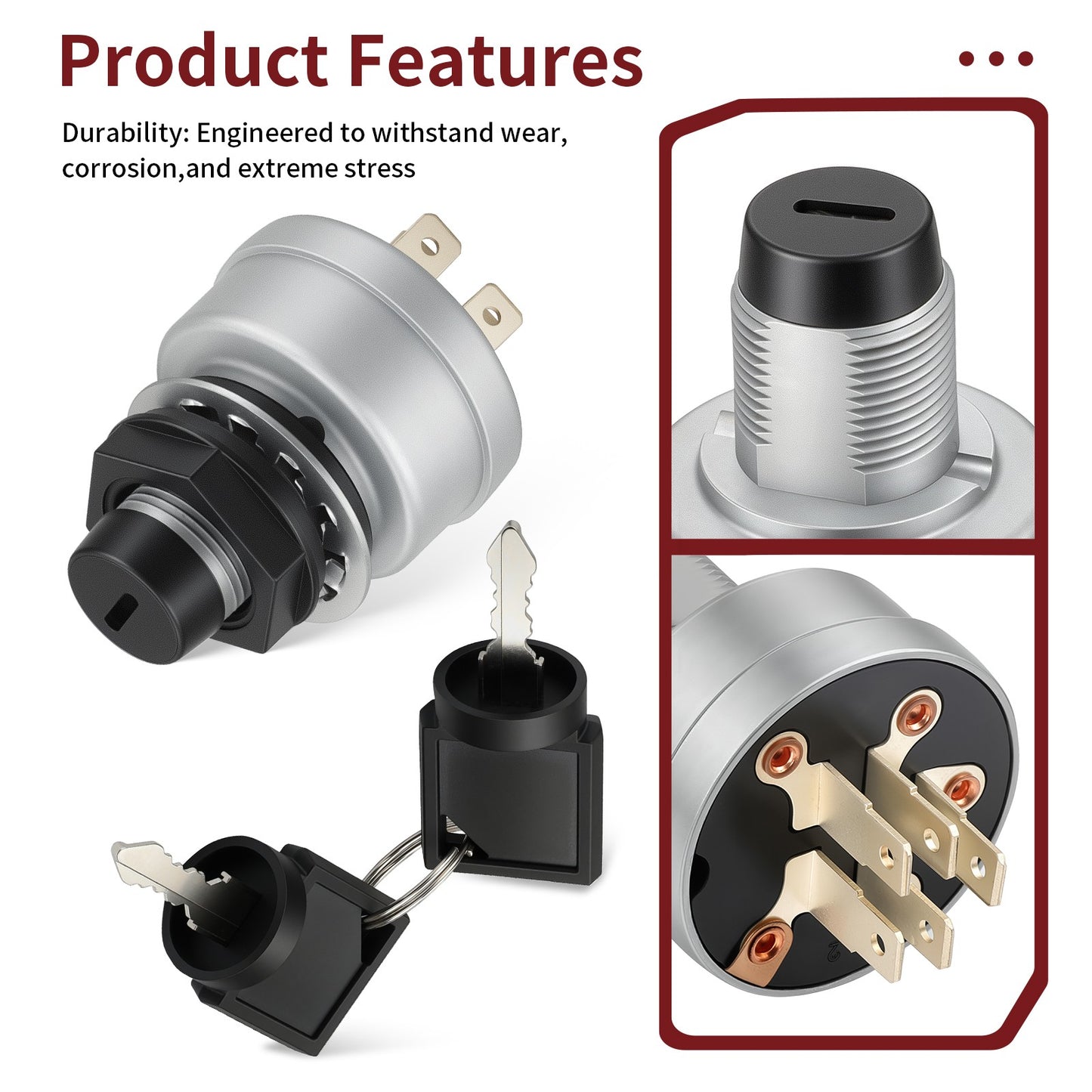 Ignition Switch Assembly for Polaris Ranger 500 6x6 (1999)