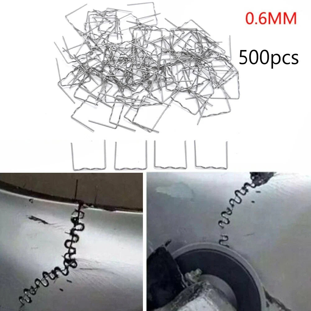 500x 0.6mm Hot Stapler for Car Bumper Fender Welding Plastic Repair Kit