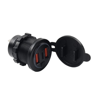 12V 24V Dual USB Fast Power Charger Socket for Car Boat