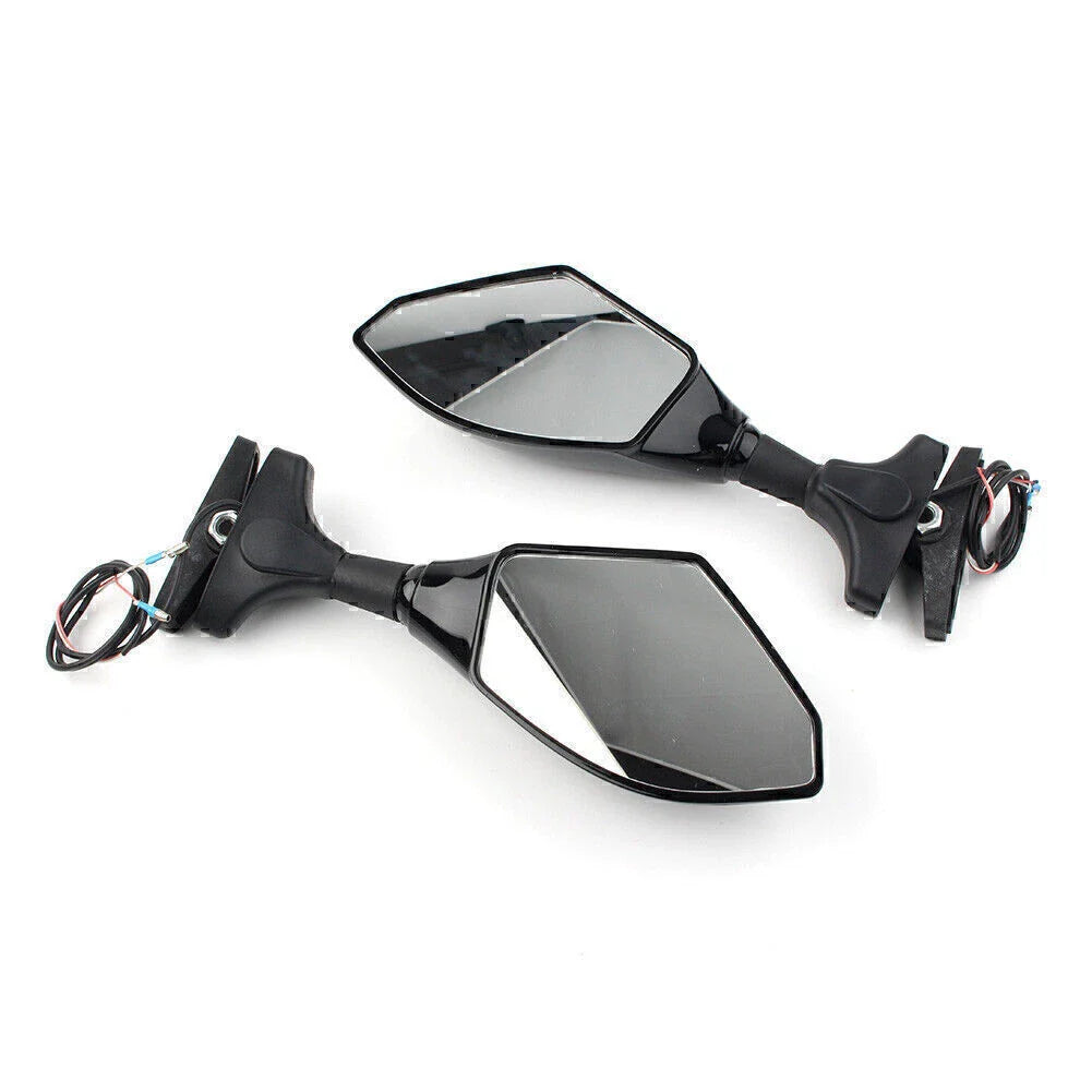 LED Turn Signal Rearview Mirrors for Honda Kawasaki Yamaha YZF R6S (2006-2016)